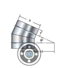 30° Gored Elbow