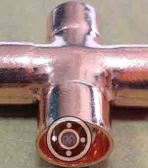 450 NB SCH 40 copper nickel alloy 90/10 Equal Cross