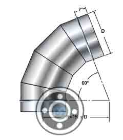60° Gored Elbow
