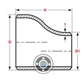 Eccentric Reducer dimensions