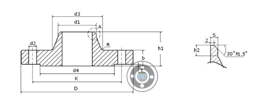 EN 1092-1 TYPE 11 Weld Neck Flange