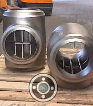 Galvanized Weldbend Barred Tee