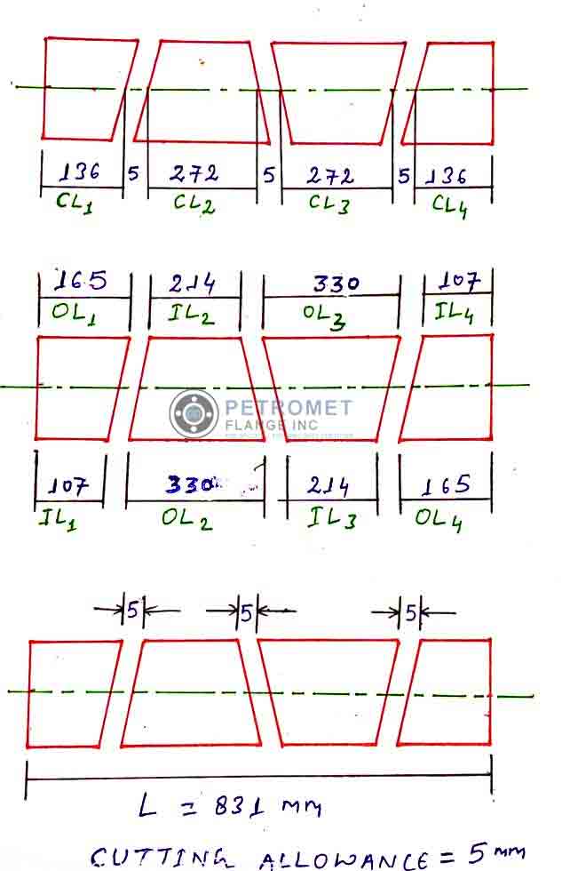 Length of Pipe required Length of Pipe required