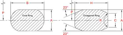 RTJ flange gasket