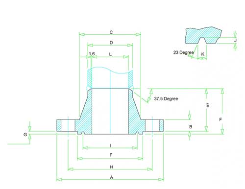 Class 150 RTJ Flange