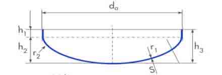 Semi-Elliptical Heads Acc. To DIN 28013