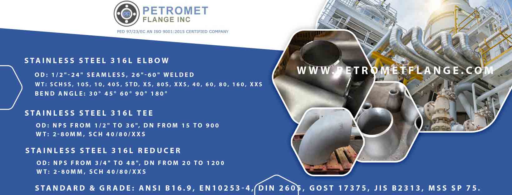 Stainless Steel 316L Pipe Fittings