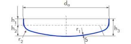 Torispherical Heads Acc. To DIN 28011